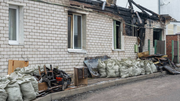 Professional Smoke Damage Removal technician working in Hopewell, NJ